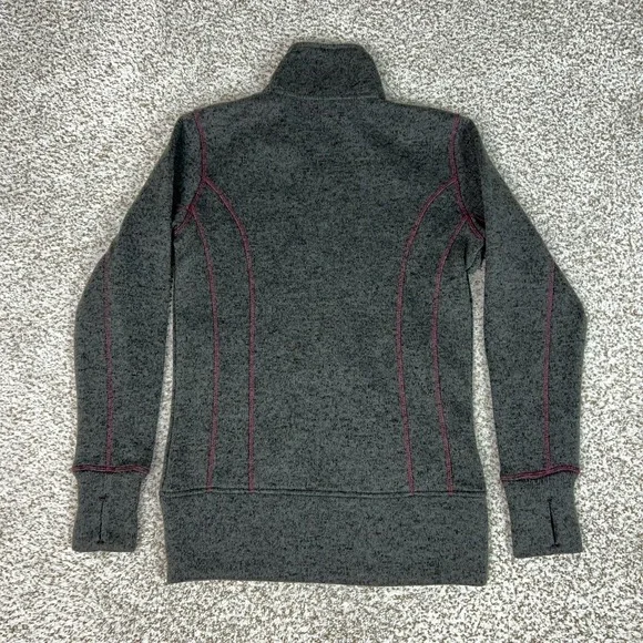 KUIU Jacket Womens XS Gray Base Camp Sweater Fleece Full Zip Thumbholes Hunting - Picture 5 of 8